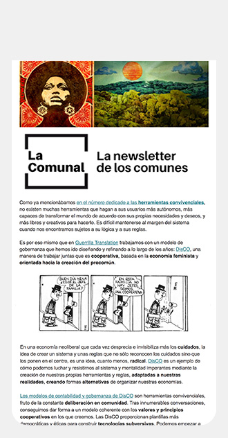 Campaña de comunicación sobre los comunes
